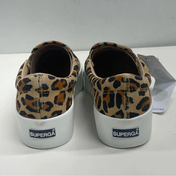NWT Superga Women’s 2306 Suede K Leopard Print Sneaker Size 5 - Picture 7 of 10